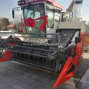 hydro static transmission self-propelled rice harvester
